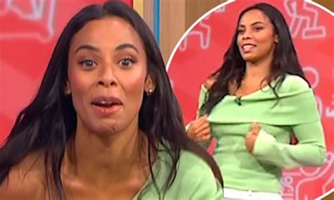 I Havent Got A Bra On Rochelle Humes Risks A Wardrobe Malfunction