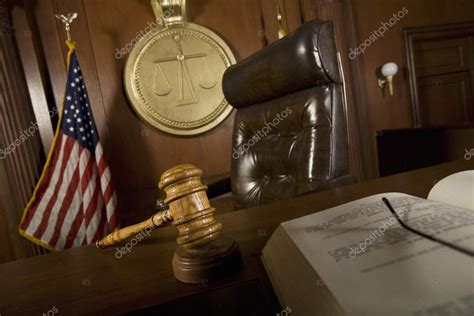 Judges Chair In Courtroom — Stock Photo © Londondeposit 21861855