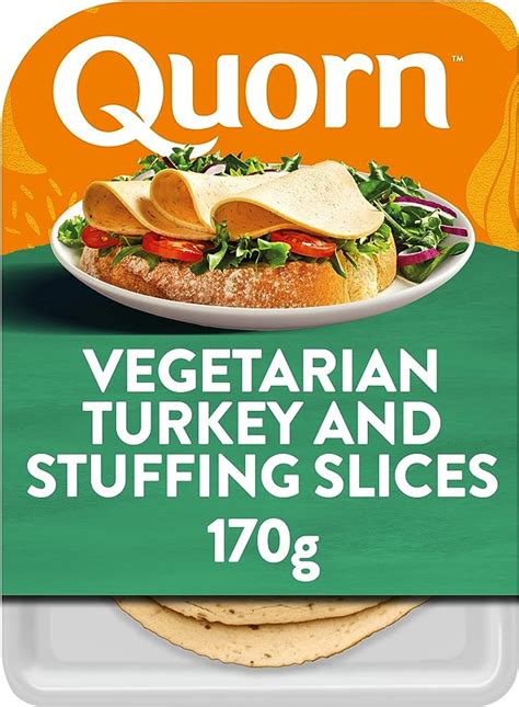 Quorn Turkey And Stuffing Slices 170g Uk Grocery