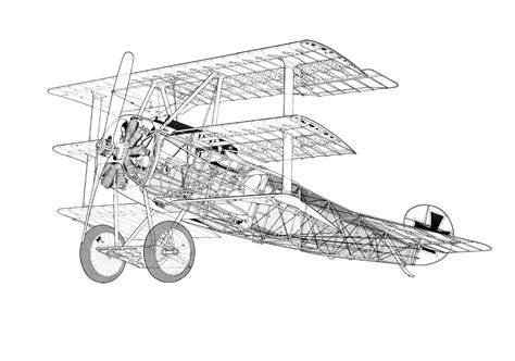 Fokker Dr I Cutaway Drawing In High Quality