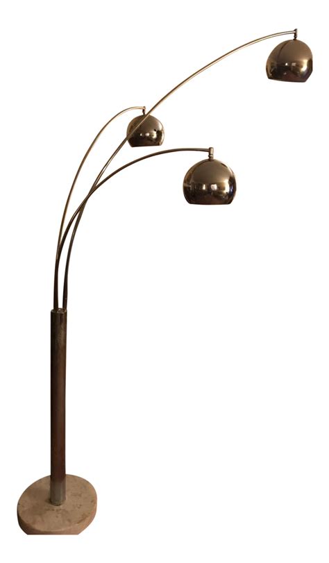Mid Century Modern Chrome 3 Light Floor Lamp Chairish