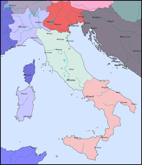 The Allied Occupation Of Italy Imaginarymaps