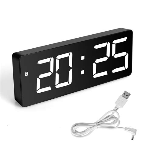 Tsv Digital Alarm Clock With Usb Port 3 Led Large Digital Display