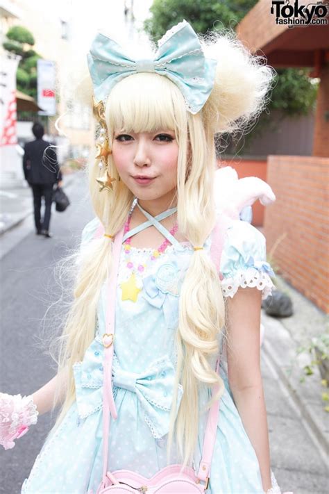 Japanese Sweet Lolita Girls Pink And Blue Fashion In