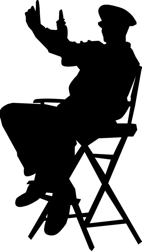 Movie Director Clipart Black And White