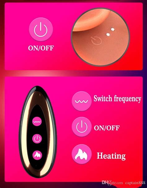 Wireless Remote Controal Heating Big Silicone Dildo Suction Cup Artificial Penis Squirm