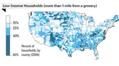 Department of agriculture (usda) defines a food desert as any census district where at least 20 percent of the inhabitants are below the poverty line and 33 percent live over a mile from the nearest supermarket (or in rural areas, more than 10 miles). Food Deserts Leave Many Americans High and Dry ...