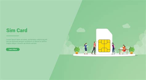 Sim Card Or Simcard With 5g Network Technology For Website Template