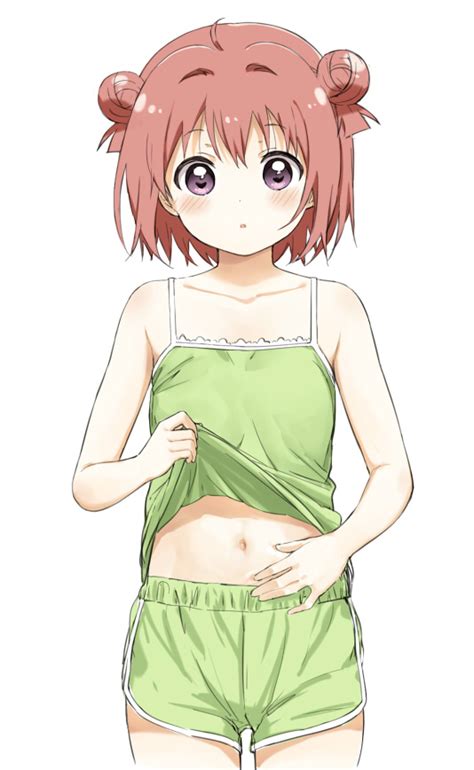 shikou sakugo qqap9gt9k akaza akari yuru yuri 1girl ahoge bare shoulders blush breasts