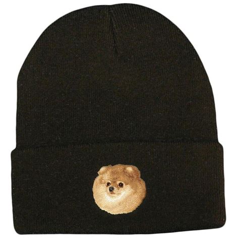 Pomeranian Embroidered Beanies Yorkie Beanie Favorite Color