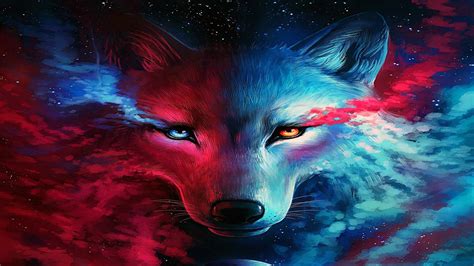 Fury Anime Galaxy Wolf Wallpapers On Wallpaperdog