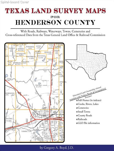 Texas Land Survey Maps For Henderson County Arphax Publishing Co