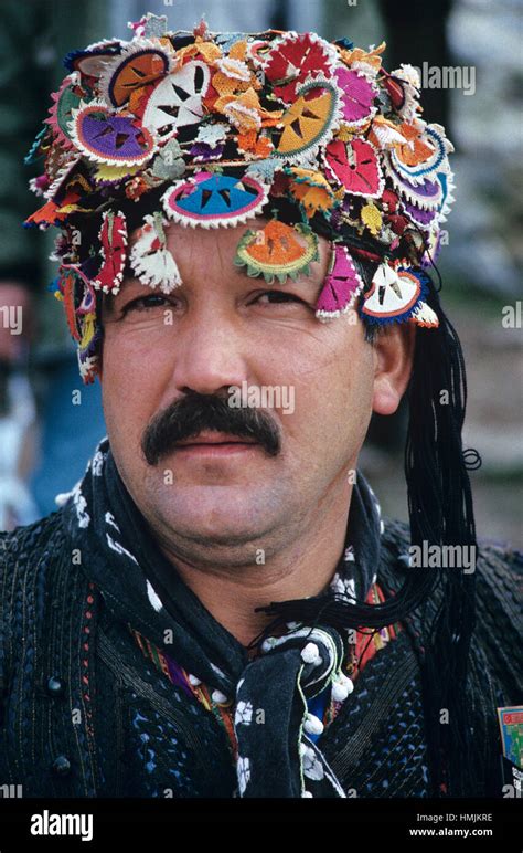 Portrait Of Turkish Man Wearing Traditional Efe Hat Or Costume From The Aegean Region Of
