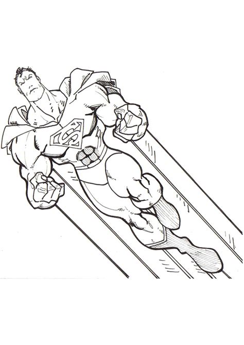 Superman Flying Coloring Page Free Printable Coloring Pages For Kids
