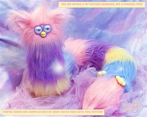 Long Furby Sewing Pattern Pdf Download Full Tutorial Make Etsy