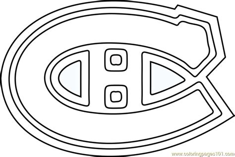️montreal Canadiens Logo Coloring Page Free Download