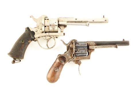 A Lot Of 2 Lefaucheux Pinfire Revolvers Mar 02 2018 Dan Morphy