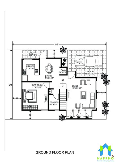 1 Bhk Floor Plan As Per Vastu Shastra