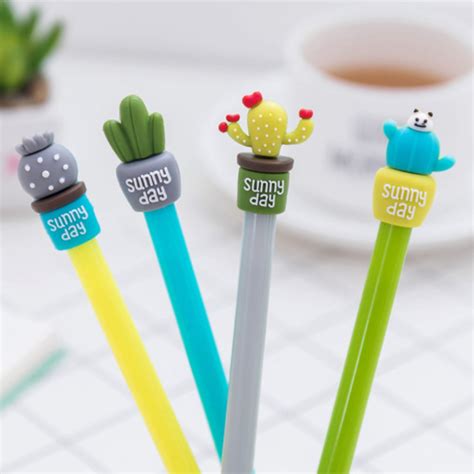 Cactus Pens Cacti Succulent Pen Set Plant Stationery Pens Etsy