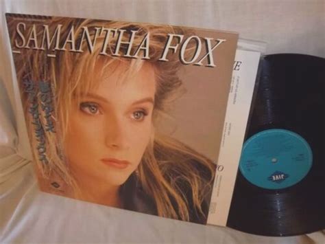 Samantha Fox Self Titled Jive Ali 28050 Japan Wobi Insert Nmvg