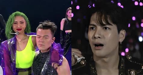 08.04.2016 · imagine if jyp running at you with his plastic pants was the last thing you saw before your life ended. GOT7 Jackson's Reaction To JYP And Hwasa's Performance Is Priceless - Koreaboo