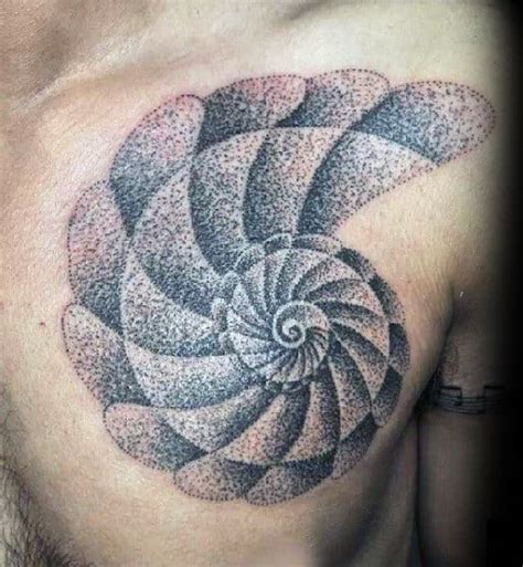 60 Fibonacci Tattoo Designs For Men Spiral Ink Ideas