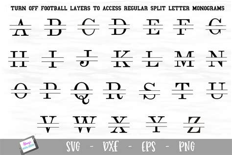 9984 Split Letter Monogram Svg Letters Amazing Svg File