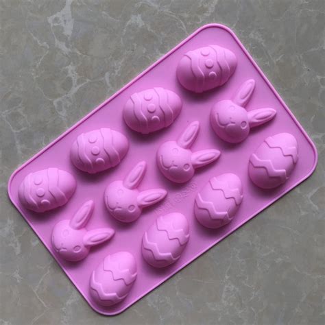 Easter Egg And Easter Bunny Shape Silicone Cake Mold Easter Bonus Series