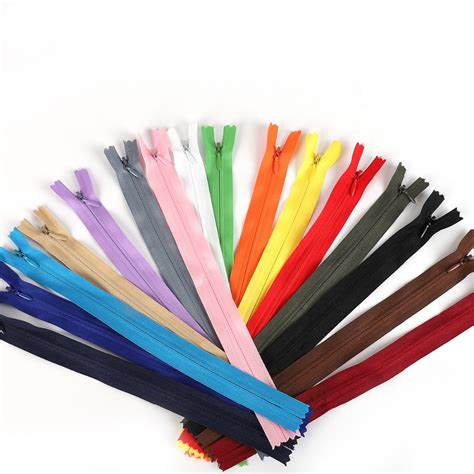 10pcslot 283540505560cm Long Invisible Zippers Diy Nylon Coil Zipper For Sewing Garment