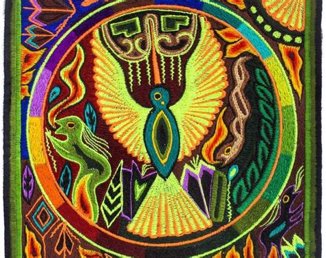 Huichol Peyote Art Psychedelic Utopia By Imzauberwald