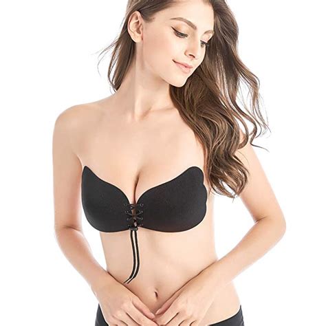 Buy Women Self Adhesive Strapless Bandage Stick Gel Silicone Push Up Bra Online ₹389 From