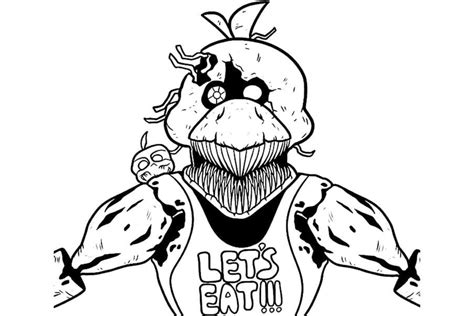 Fnaf Chica Coloring Pages