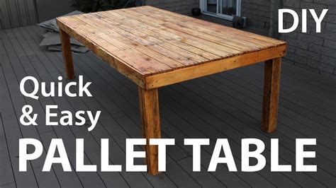 Diy Pallet Dining Table Instructions Elcho Table
