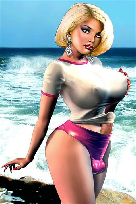 A Touch Of Glass Porn Pic From Shemale Pin Up Art 7