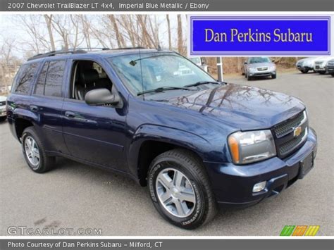 Imperial Blue Metallic 2007 Chevrolet Trailblazer Lt 4x4 Ebony