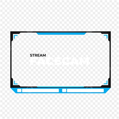 Streaming Clipart Vector Stream Overlay Facecam Template Red Overlay