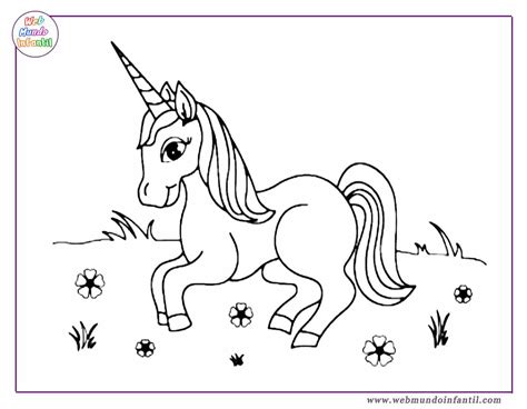 Dibujos De Unicornios Kawaii Para Colorear Web Mundo Infantil