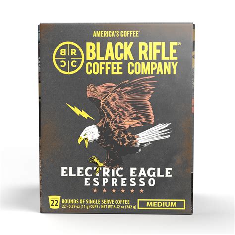 Black Rifle Coffee Company Electric Eagle Espresso K Cup Pods Medium