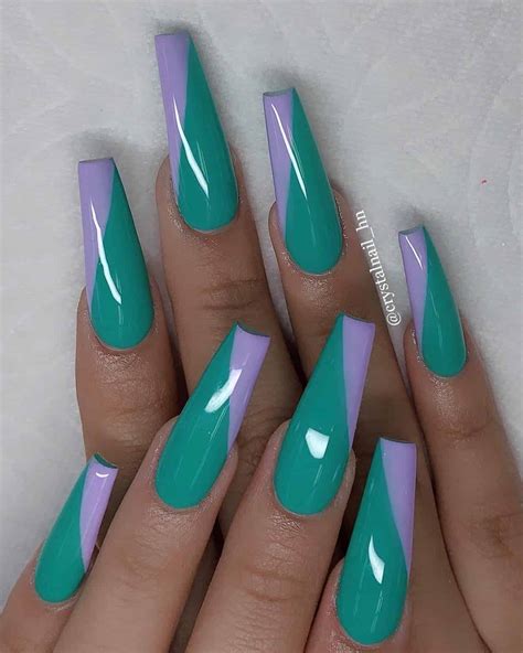 80 Charming Long Coffin Nail Designs In 2020