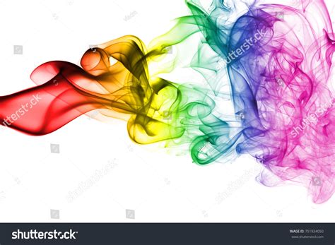 Colorful Rainbow Smoke Gay Pride Flag Foto Stock Editar Agora 751934050