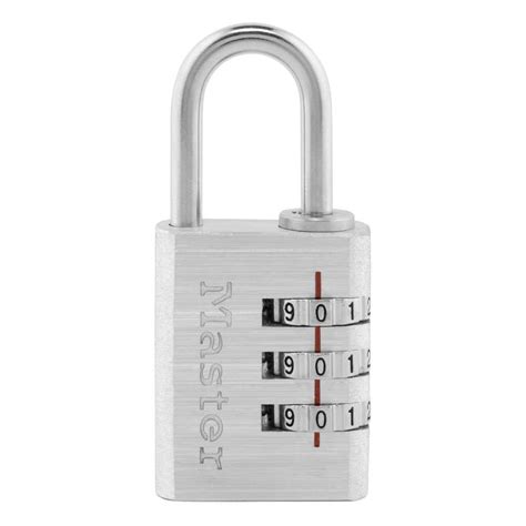 Master Lock Combination Lock Resettable 3 Dial 630dhc The Home Depot