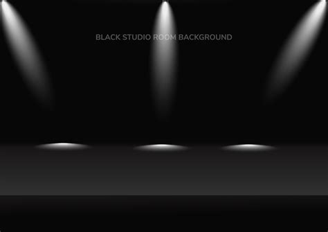 Dark Studio Room Backdrop With Spotlight Background 1263398 Vector Art