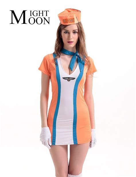 moonight women sexy stewardess cosplay costume temptation stewardess role play suit uniform game