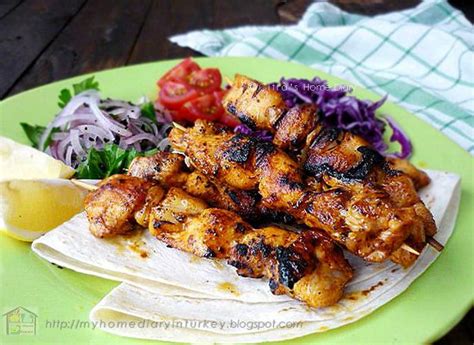 Citras Home Diary Tavuk Şiş Kebabı Turkish Style Chicken Sish Kebabs