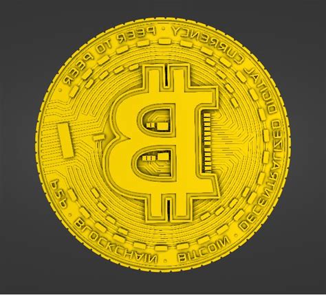 Stl File Bitcoin・3d Printing Template To Download・cults