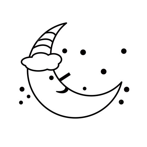 Smiling Moon Clipart Black And White Moon Clipart Black And White