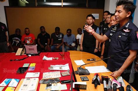 Held In Crackdown On Foreign Crime Bangkok Post News