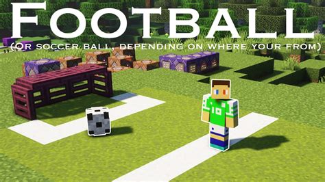 I Made A Football In Minecraft Youtube