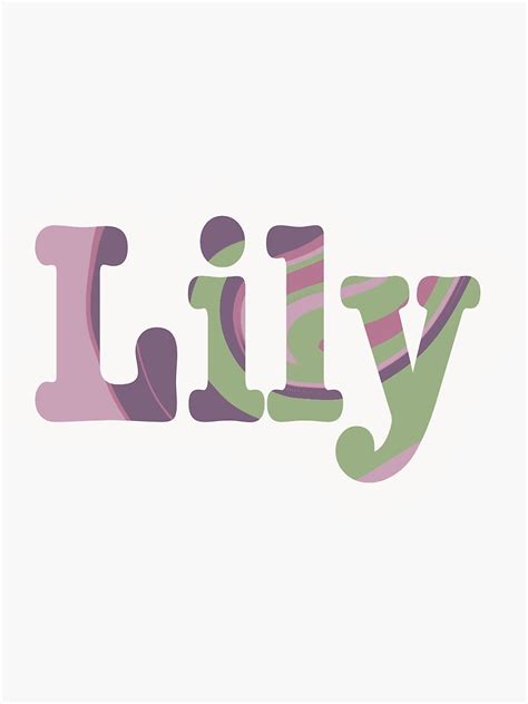 Lily Sticker For Sale By Willeycarly Redbubble