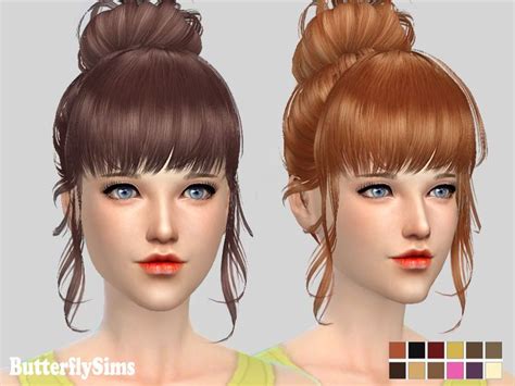 Butterflysims Hairstyle 153 Sims 4 Hairs Sims 4 Sims 4 Hair Male